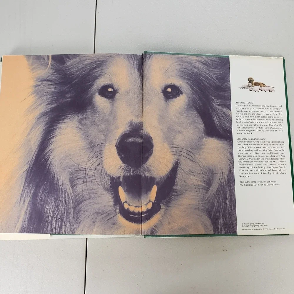 The Ultimate Dog Book David Taylor Hardcover 1990 Illustrated Breeds Guide